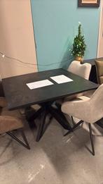 Tafel zwart vierkant 110x110, Ophalen, Outletliving7@gmail.com, Twee, Zwart