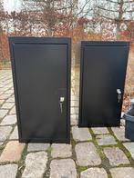 Twee zwarte kastjes met slot, Ophalen of Verzenden, Gebruikt