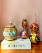 Folklore Kalebas Poppetjes (set van 2), Ophalen of Verzenden