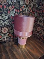 Roze Velvet Tafellamp, Huis en Inrichting, Lampen | Hanglampen, 50 tot 75 cm, Ophalen of Verzenden, Zo goed als nieuw, Metaal