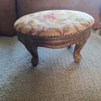 Antique voetenbankje, Franse style, Minder dan 50 cm, Gebruikt, Ophalen of Verzenden