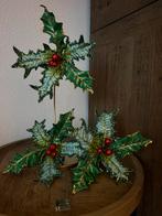 Kerst Hulst tak Ornament Goodwill met knijp Klem groen, Ophalen of Verzenden, Zo goed als nieuw