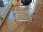 design glazen tafel, Ophalen, 50 tot 100 cm, Minder dan 50 cm, Rechthoekig