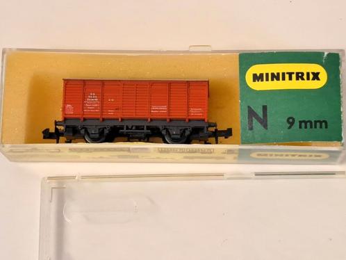 Minitrix goederenwagon, art. 3514, Hobby en Vrije tijd, Modeltreinen | N-Spoor, Zo goed als nieuw, Wagon, Gelijkstroom, Trix, Ophalen of Verzenden