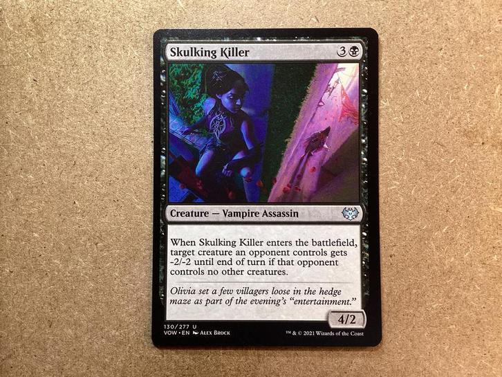1x Skulking Killer [130/277] (Near Mint), Hobby en Vrije tijd, Verzamelkaartspellen | Magic the Gathering, Zo goed als nieuw, Losse kaart