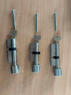 3 Pfaffenhain cilindersloten gelijksluitend + sleutel, Doe-het-zelf en Verbouw, Hang- en Sluitwerk, Ophalen of Verzenden, Zo goed als nieuw