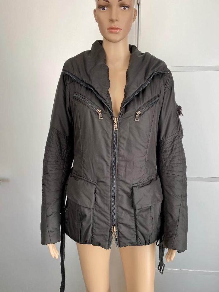 G479 Creenstone mt.40=M gewatteerde winterjas jas jack grijs, Kleding | Dames, Jassen | Winter, Zo goed als nieuw, Maat 38/40 (M)