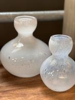 Dutz vaas Pilon wit glas, Minder dan 50 cm, Nieuw, Glas, Ophalen of Verzenden