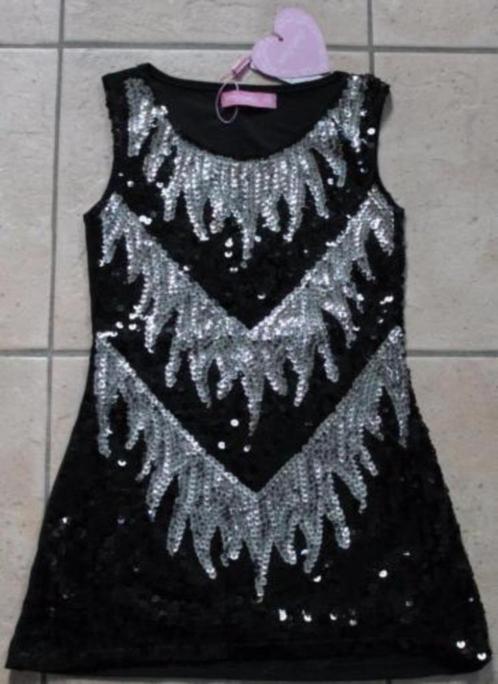 Feestelijke feest glitter jurk maat 4 (98-104), Kinderen en Baby's, Kinderkleding | Maat 98, Zo goed als nieuw, Meisje, Jurk of Rok