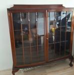 Antiek Chippendale mahoniehouten vitrinekastje, Huis en Inrichting, Kasten | Vitrinekasten, Ophalen, Gebruikt, 50 tot 100 cm, Minder dan 100 cm
