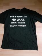 Nieuw shirt 40 jarige maat xl, Ophalen of Verzenden, Maat 56/58 (XL), Zo goed als nieuw, Zwart