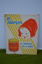 Oud kartonnen reclamebord van Perlagon Nestlé met standaard, Ophalen of Verzenden