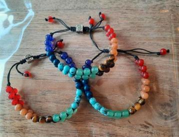 Chakra Edelstenen Armbandjes, 2 rijen - Nieuw!  beschikbaar voor biedingen