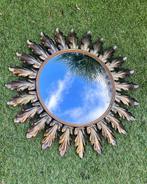 Vintage DeKnudt sunburst heksenoog zonnespiegel mid century, Ophalen, Rond, Zo goed als nieuw, Minder dan 100 cm