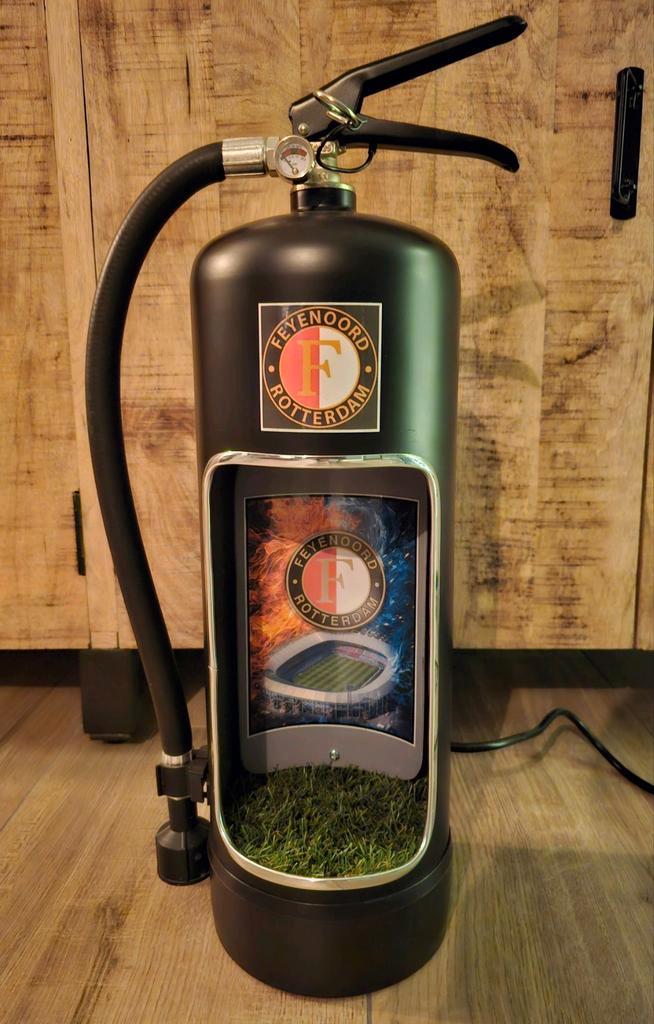 Mooie FEYENOORD brandblusser met ledverlichting, Verzamelen, Merken en Reclamevoorwerpen, Nieuw, Overige typen, Ophalen of Verzenden