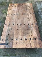 Plaat hout salontafel eetkamer tafel oude industriële deur, Antiek en Kunst, Antiek | Meubels | Tafels, Ophalen