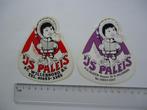 sticker IJS PALEIS St Willebrord eskimo strip logo retro, Verzamelen, Stickers, Overige typen, Zo goed als nieuw, Verzenden