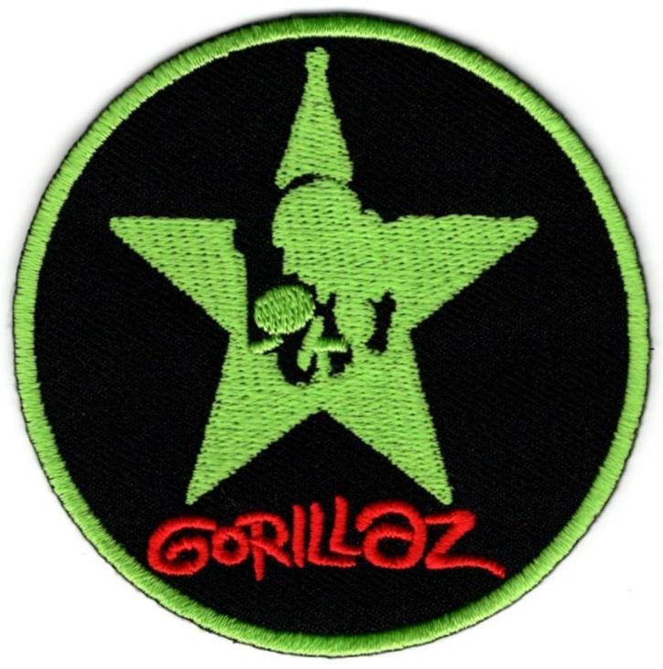 Gorillaz stoffen opstrijk patch embleem, Verzamelen, Muziek, Artiesten en Beroemdheden, Nieuw, Kleding, Ophalen of Verzenden