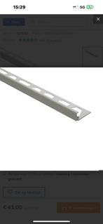Tegel profiel aluminium Beige/ grijs 11 mm x 200 cm, Ophalen, Zo goed als nieuw, Vloertegels, Overige materialen