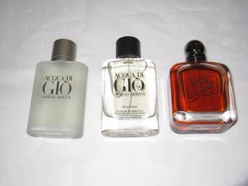 Herengeuren van Boss, Dolce & Gabana, Armani, etc..  beschikbaar voor biedingen