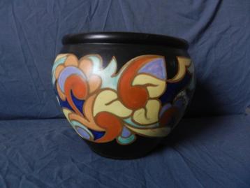 Cachepot Gouds decor ESKAF O.L.A. 1928-1934 model 270 h 22,2 beschikbaar voor biedingen