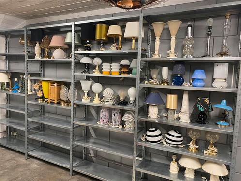 Heel veel verschillende lampen te koop vintage jaren 50 60, Huis en Inrichting, Lampen | Tafellampen, Minder dan 50 cm, Ophalen