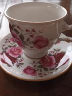 Vintage Queen Anne Kop en Schotel met Rozen, Ophalen, Zo goed als nieuw, Overige stijlen, Kop(pen) en/of Schotel(s)