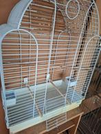 Grote parkietekooi met lade, 60 x 31 x 80cm. Stevige kooi, Ophalen, Gebruikt, Metaal, Vogelkooi