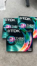 3x recordable cd-r80, Computers en Software, Beschrijfbare discs, Ophalen, Nieuw
