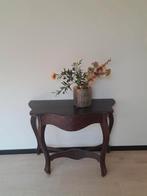 Side table teakhout 98x75, Huis en Inrichting, Tafels | Sidetables, Ophalen, Gebruikt, 50 tot 100 cm, 25 tot 50 cm