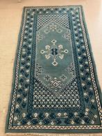 Authentiek handgeweven Tunesisch vloerkleed – 191 x 103 cm, 100 tot 150 cm, Blauw, Ophalen of Verzenden, Zo goed als nieuw