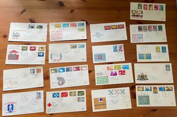 17x Eerste dag uitgaven (1964-1967) beschikbaar voor biedingen