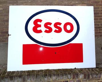 oud emaillen reclamebord emaille bord esso uit 1958 beschikbaar voor biedingen