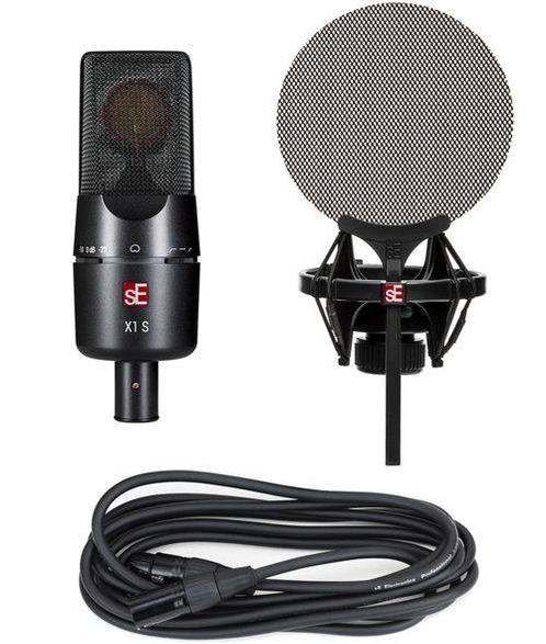 SE Electronics X1S microfoon + shockmount + popfilter, Muziek en Instrumenten, Microfoons, Zo goed als nieuw, Studiomicrofoon