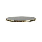 Tafelblad black siyah met messing rand, Info@edvonline.nl, Nieuw, Ophalen of Verzenden, Inductorstraat 9b Veenendaal