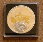 Penning - Troonrede  Koning Willem Alexander (Gouden Koets), Postzegels en Munten, Penningen en Medailles, Ophalen of Verzenden