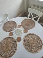 Uitschuifbare Tafel + Stoelen, Huis en Inrichting, Tafels | Eettafels, Ophalen, 50 tot 100 cm, 100 tot 150 cm, Rond