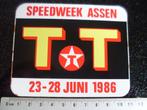 sticker Texaco logo speedweek assen TT 1986 wegrace, Verzamelen, Verzenden, Zo goed als nieuw, Bedrijf of Vereniging
