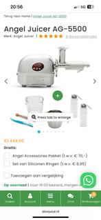 Slow juicer  professionals Angel, Witgoed en Apparatuur, Juicers, Ophalen, Zo goed als nieuw