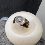 14k gouden ring heren nieuw onyx model, Ophalen of Verzenden, Nieuw, Goud