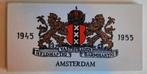 Herdenkingstegel Amsterdam De Savornin Lohmanschool 1955, Antiek en Kunst, Antiek | Wandborden en Tegels, Ophalen of Verzenden