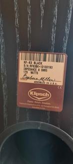 Klipsch RF-63 Zwarte Luidsprekers, Ophalen of Verzenden, Gebruikt