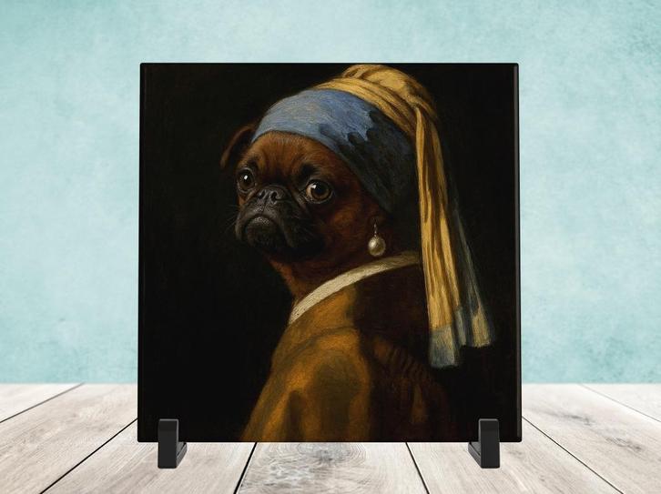 Het Meisje met de Parel - Petit Brabancon, Huis en Inrichting, Woonaccessoires | Overige, Nieuw, Verzenden