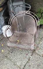 Smeedijzeren Tuinstoel - Mooie Details!, Tuin en Terras, Tuinstoelen, Ophalen, Gebruikt, Metaal
