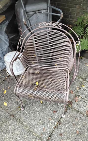 Smeedijzeren Tuinstoel - Mooie Details! beschikbaar voor biedingen