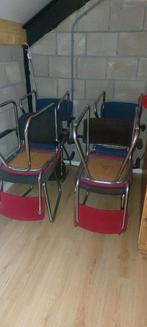 Retro vintage Buisframe stoelen gispen stijl, Ophalen, Gispen stijl, Gebruikt, Metaal