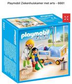 playmobil 6661 - Ziekenhuisbed, arts en kind (City Life), Ophalen of Verzenden, Zo goed als nieuw, Complete set