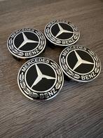 Mercedes naafdoppen velg dop 75mm zwart nieuw 4 stuks, Auto diversen, Wieldoppen, Nieuw, Ophalen