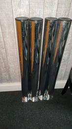 tafelpoten 4 stuks vercroomd, Ophalen, Minder dan 50 cm, Gebruikt, 50 tot 100 cm