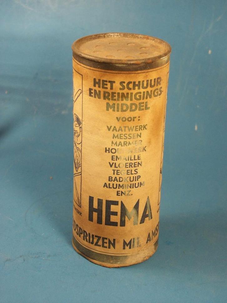 Oude STROOIBUS ca 1940 ~ Schuurmiddel van de HEMA, Antiek en Kunst, Curiosa en Brocante, Ophalen of Verzenden